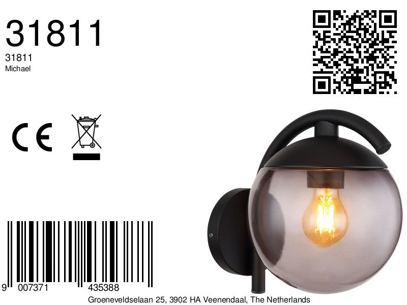 moderne-zwart-metaal-glazen-buitenlamp-globo-michael-variant-image8a
