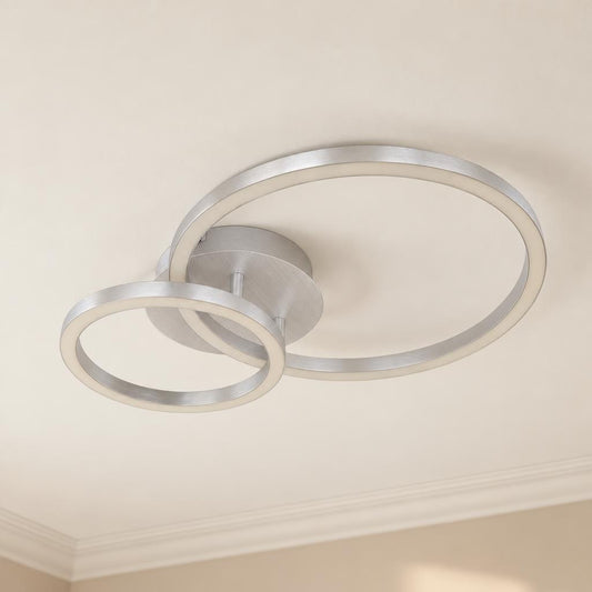 Obolg Reggy loftlampe i aluminium med LED – stemningsbillede