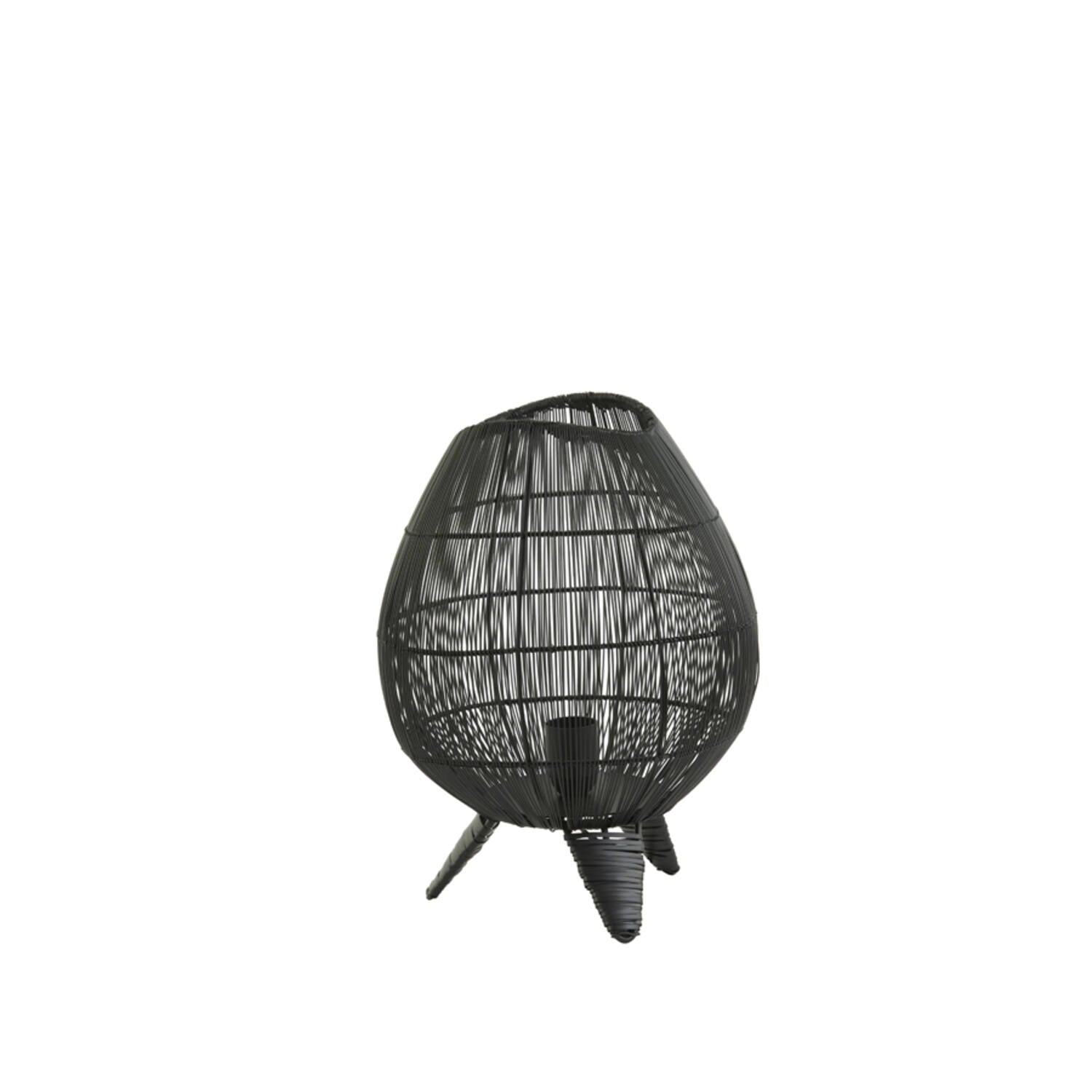 matzwarte-tafellamp-rond-light-living-yumi-main-image