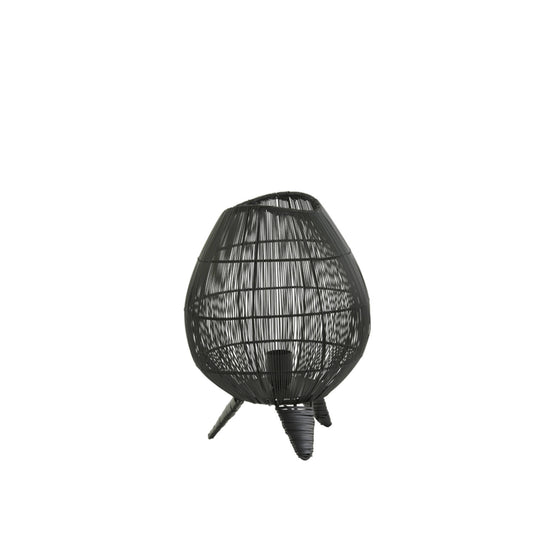 matzwarte-tafellamp-rond-light-living-yumi-main-image