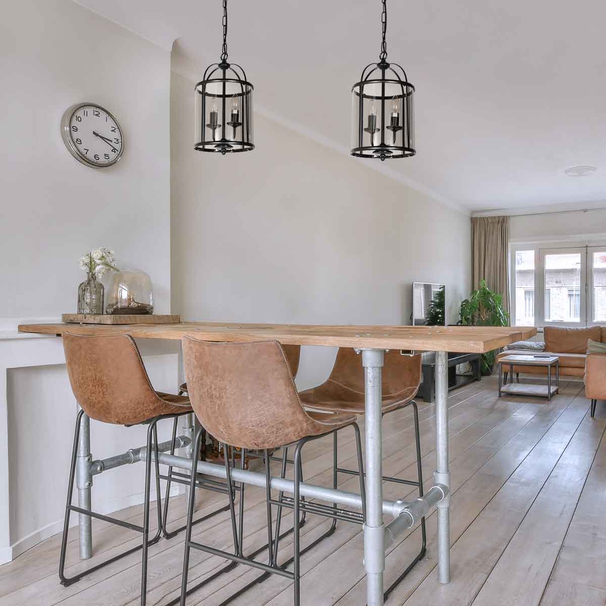 hanglamp-2-lichts-zwart-lantaarn-rookglas-steinhauer-pimpernel-variant-image2