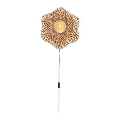 Lampada da parete in bambù naturale e marrone GOOD&MOJO Madura