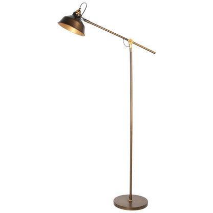 Brončana podna lampa Mexlite Nove sa zlatnim detaljima