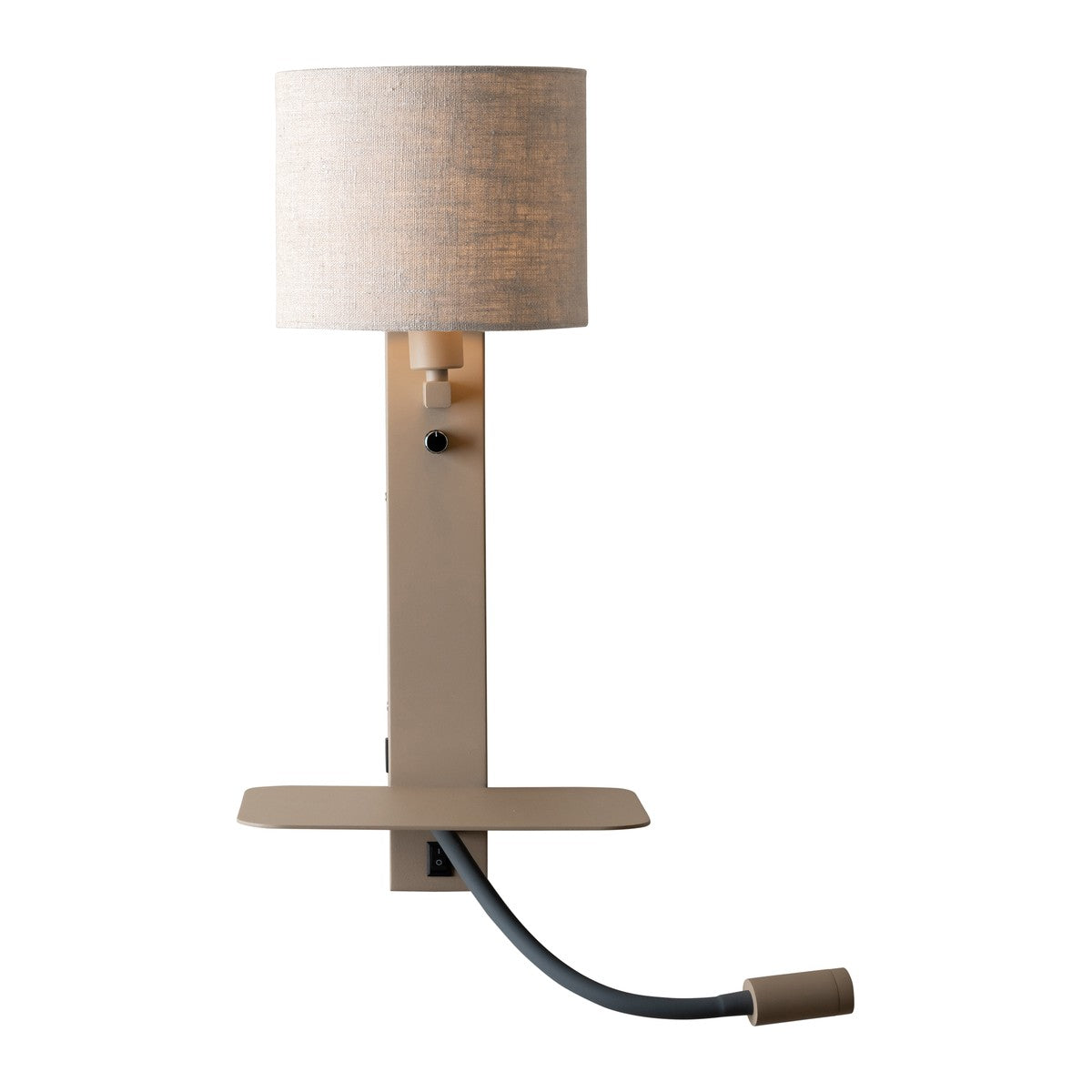 Veľká piesková a prírodná farba ľanová nástenná lampa It's About RoMi Florence