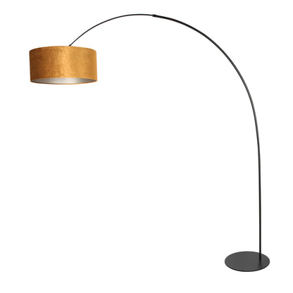 booglamp-zwart-met-velvet-gouden-kap-anne-lighting-curve-variant-image1