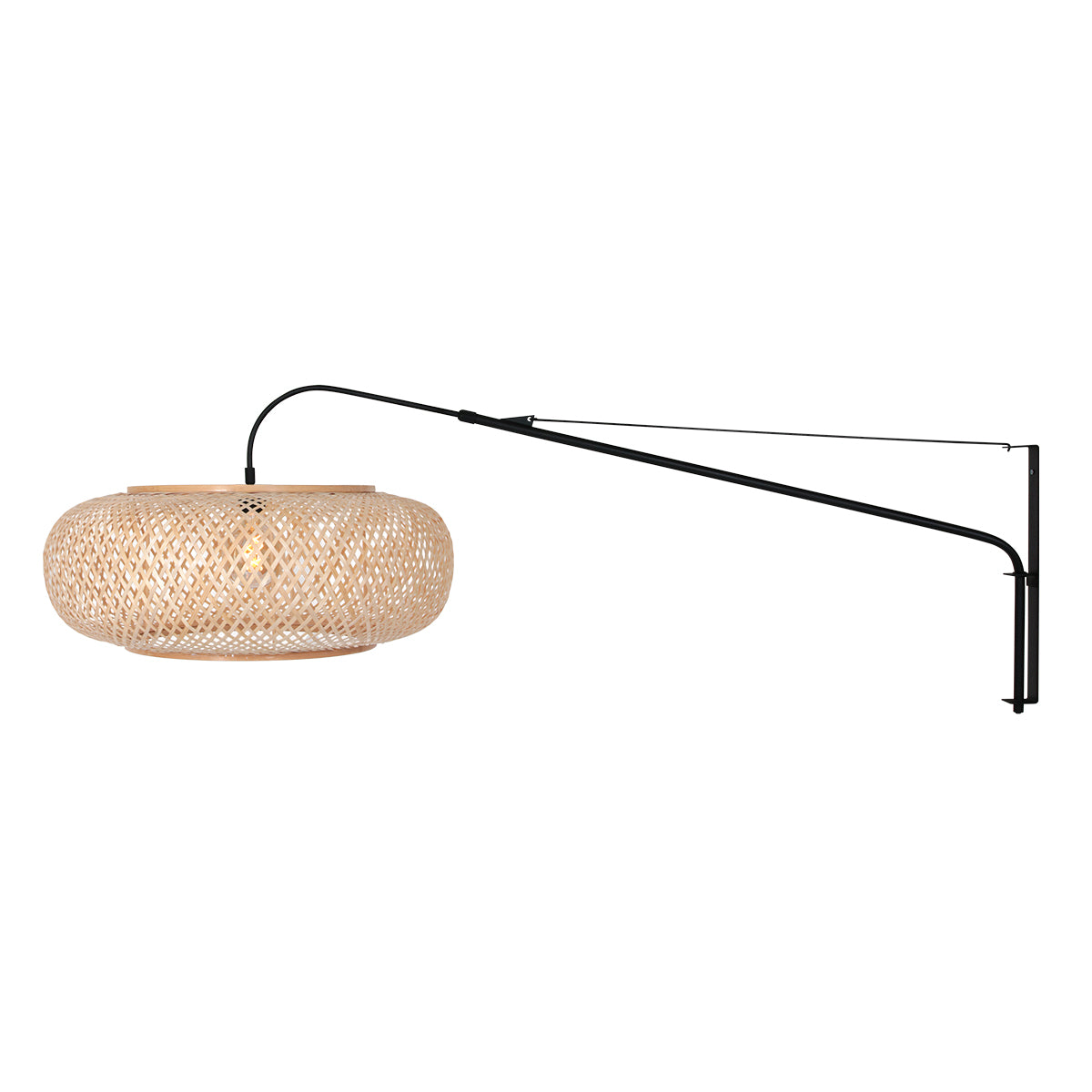 zwarte-diepe-wandlamp-met-naturel-kap-steinhauer-elegant-classy-variant-image1
