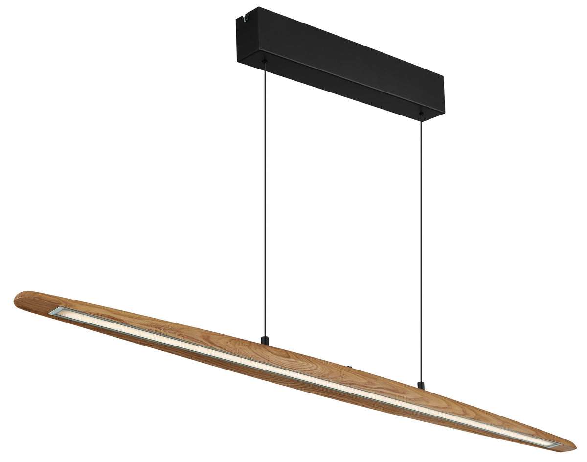 Lampa suspendată din metal negru cu LED-uri, plină de caracter – imaginea 12