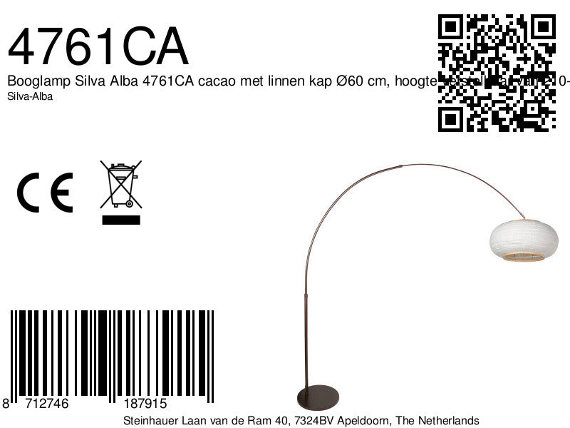 cacao-booglamp-met-linnen-kap-o60-cm-steinhauer-silva-alba-variant-image8a
