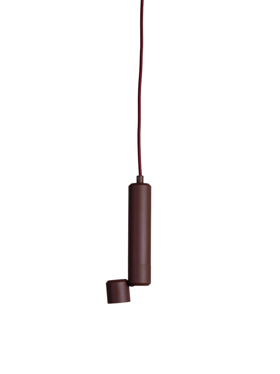 Bordeauxrode aluminium hanglamp met richtbare spot It's About RoMi Milan – afbeelding 1