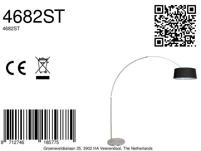 staalkleurige-booglamp-met-stijlvolle-grijze-linnen-kap-steinhauer-sparkled-light-variant-image8a