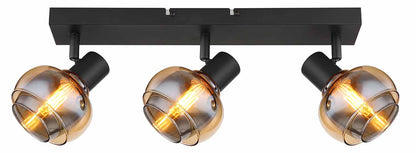 3-lichts-spot-zwart-amber-rookglas-globo-tokki-variant-image1