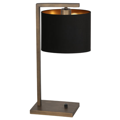 luxe-bronzen-tafellamp-met-zwart-linnen-en-gouden-accenten-van-steinhauer-stang-main-image