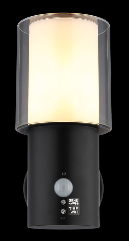 Lampada da esterno in acciaio inossidabile nera raffinata – immagine 4
