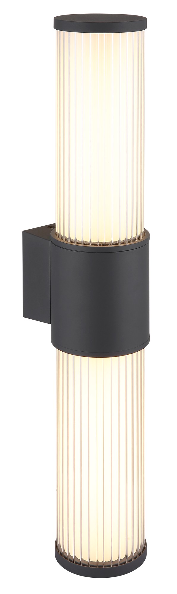Grande lâmpada de parede exterior LED de alumínio na cor antracite – imagem 6