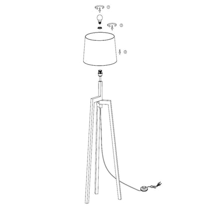 Mexlite Sabi Wooden Floor Lamp – Natural – image 9