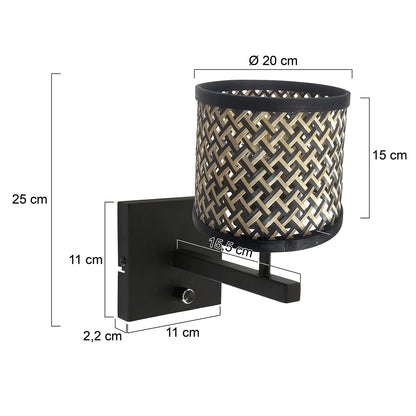 zwarte-moderne-wandlamp-met-rieten-kap-steinhauer-stang-variant-image7