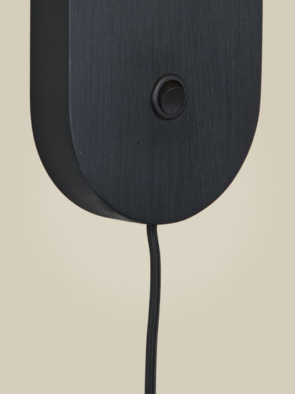 Zwarte bamboe wandlamp met witte bolkap GOOD&MOJO Java – afbeelding 2