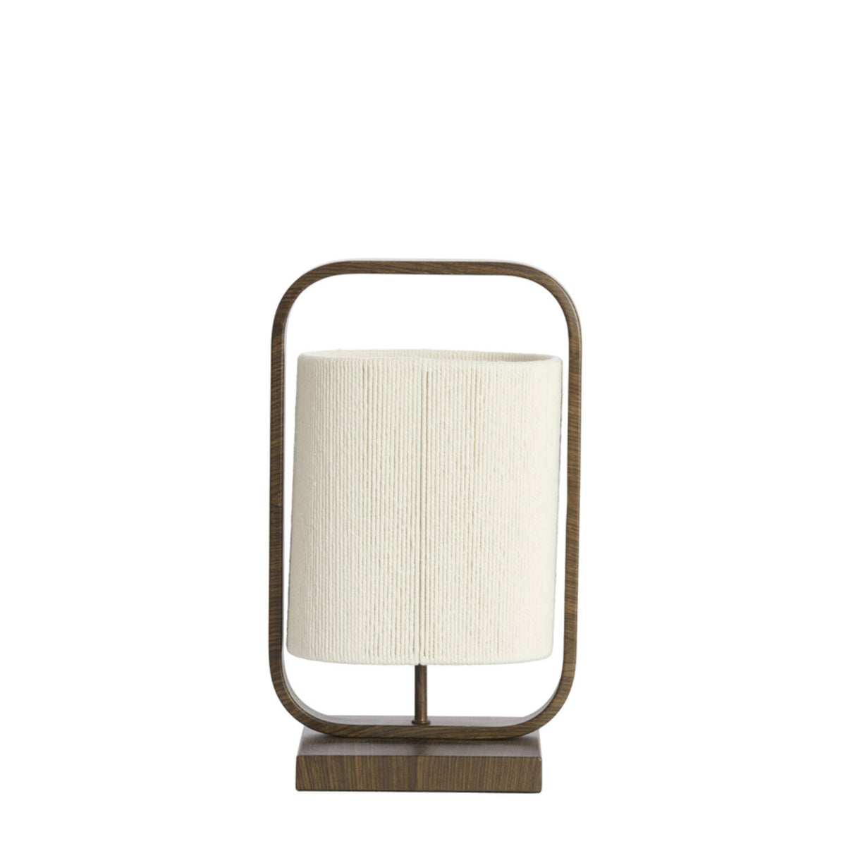 Teplá tmavě hnědá kovová stolní lampa Light & Living Lecce