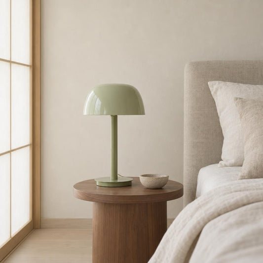 Lampada da tavolo retro verde Marivet | CasaLumio – foto d'ambiente
