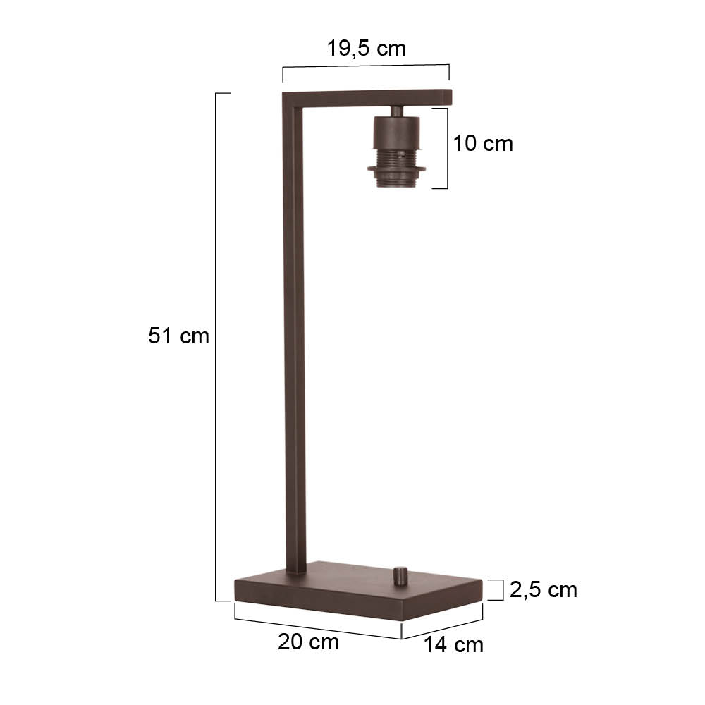 cacao-tafellamp-armatuur-voor-kap-op-voet-steinhauer-stang-variant-image7