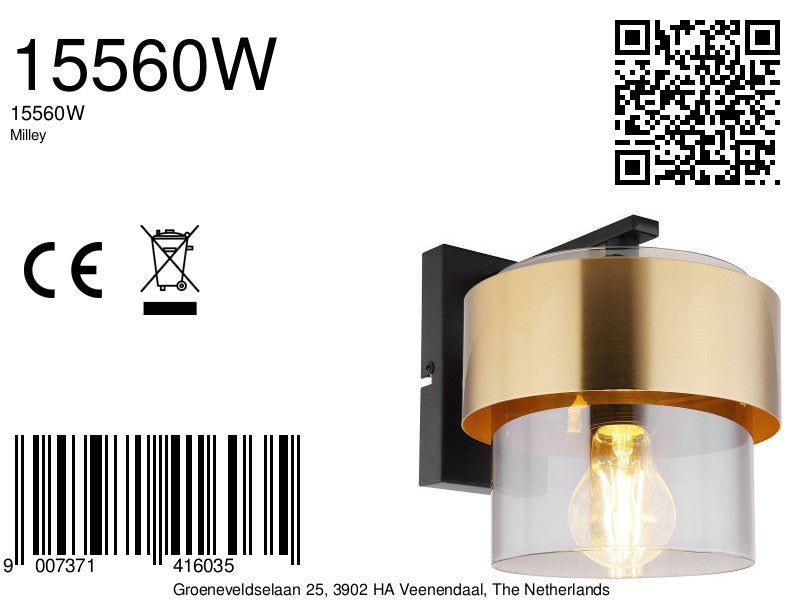 wandlamp-rond-zwart-klassiek-globo-milley-variant-image8a