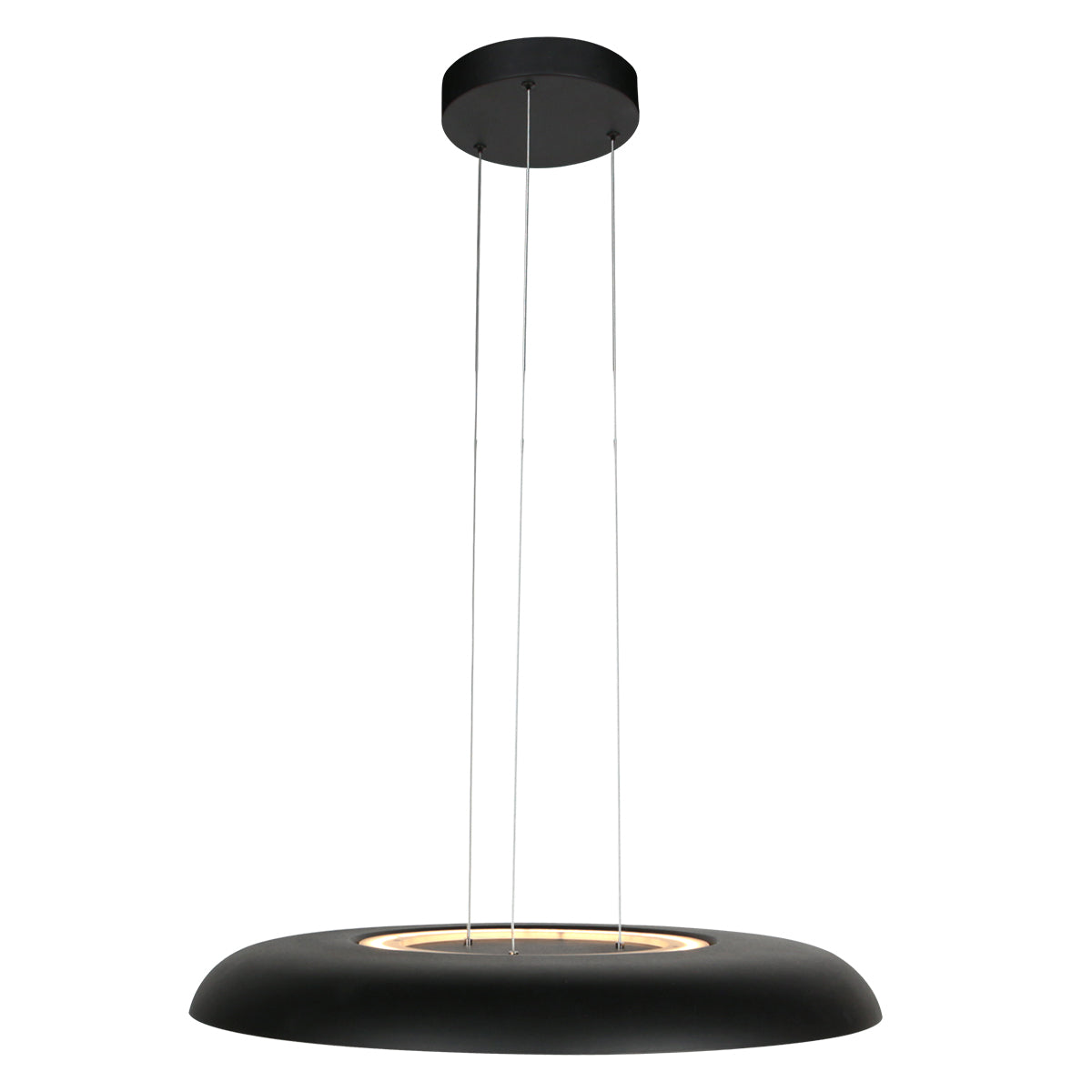 Черна LED висяща лампа със златист интериор Steinhauer Golden Veil – изображение 10