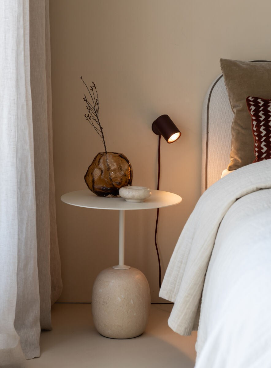 Bordeauxrode aluminium wandlamp met cilinderkap It's About RoMi Milan – afbeelding 11