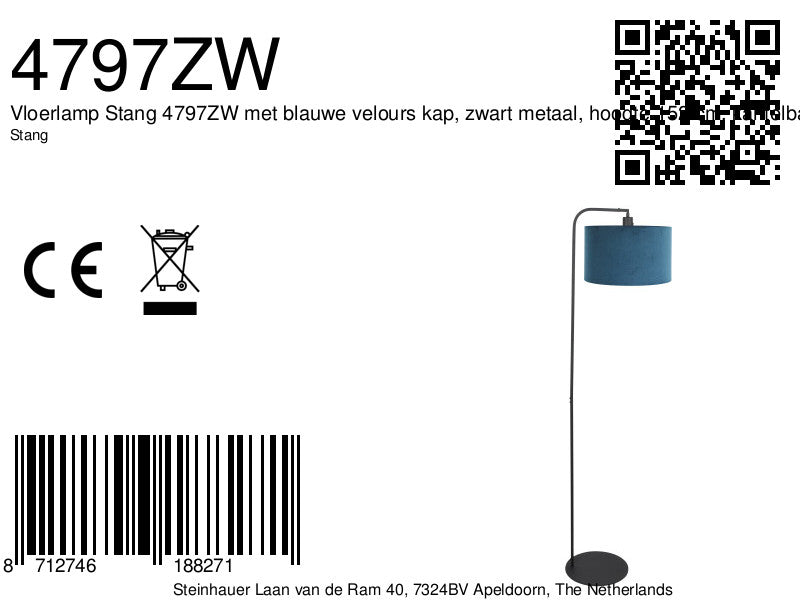 zwarte-vloerlamp-met-blauwe-velours-kap-steinhauer-stang-variant-image8a