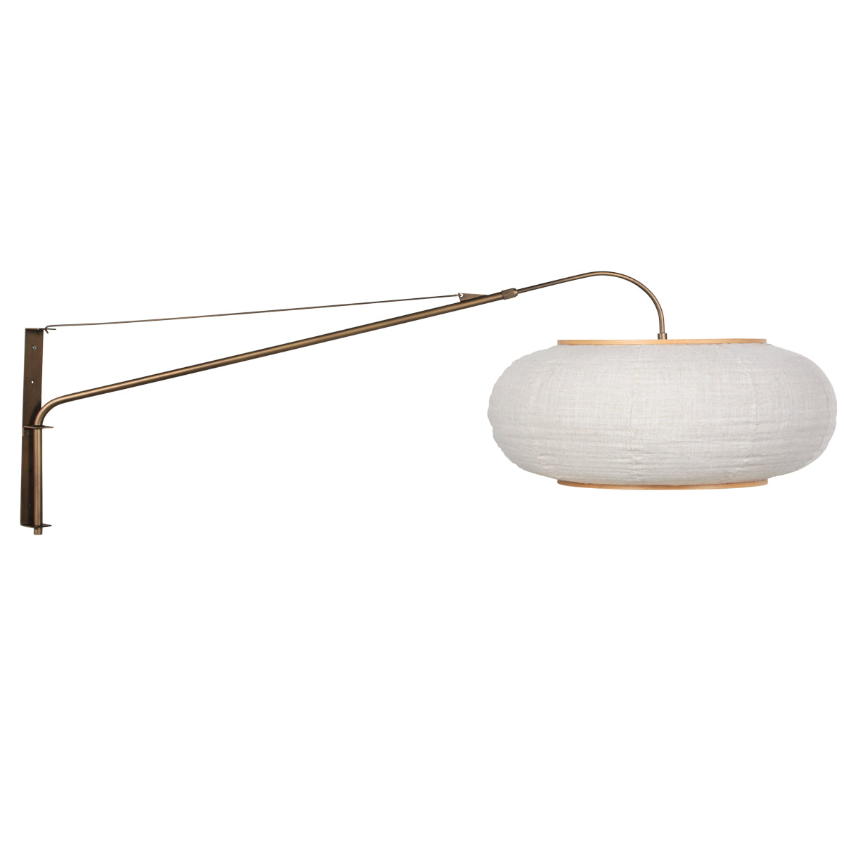 bronzen-wandlamp-met-linnen-kap-o60-cm-en-verstelbare-arm-steinhauer-silva-alba-main-image