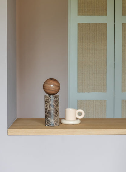 Lâmpada de mesa de mármore marrom elegante It's About RoMi Tivoli – imagem 2