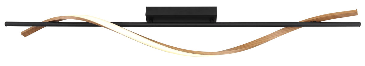 Luz de teto LED metálica preta refinada – imagem 2