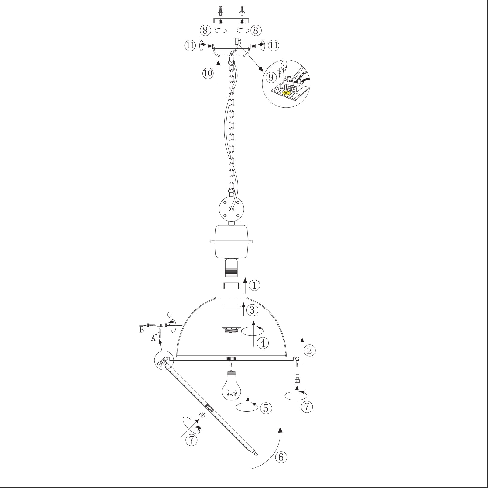 industriele-metalen-transparant-glazen-hanglamp-steinhauer-bikkel-variant-image9