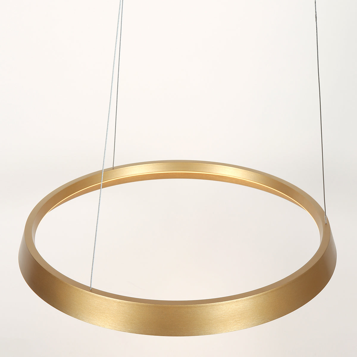 Златна кръгла LED висяща лампа Steinhauer Ringlux – изображение 12