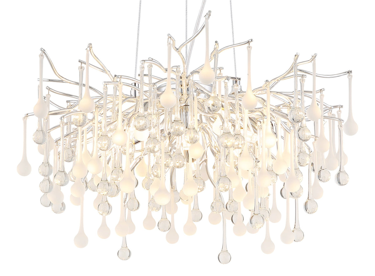 Pequena candelabro de metal cromado – imagem 2