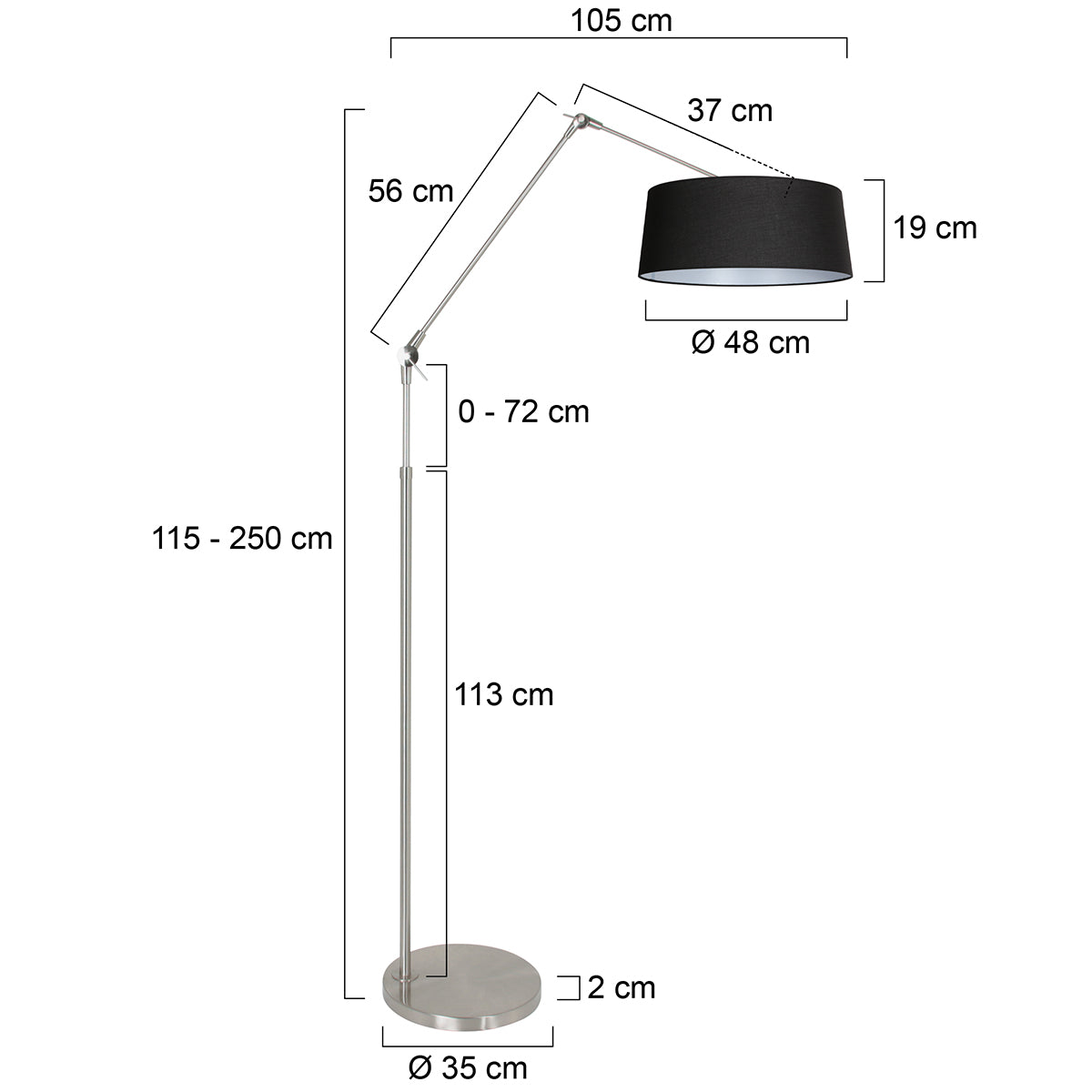 staalkleurige-booglamp-met-zwarte-linnen-kap-steinhauer-prestige-chic-variant-image7