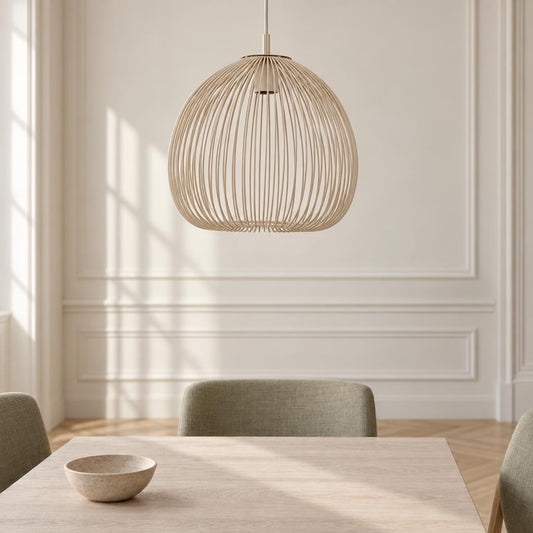 Rustik beige pendel Light & Living Rilana – stemningsbillede