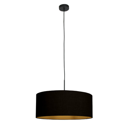 Steinhauer Sparkled Light Black Fabric Pendant Light – image 1