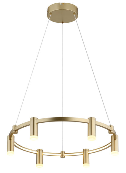 Lampada a sospensione LED metallica dorata charmante – immagine 3