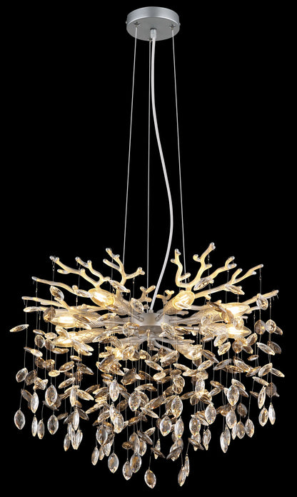 Candelabru din cristal argintiu de dimensiuni medii – imaginea 2