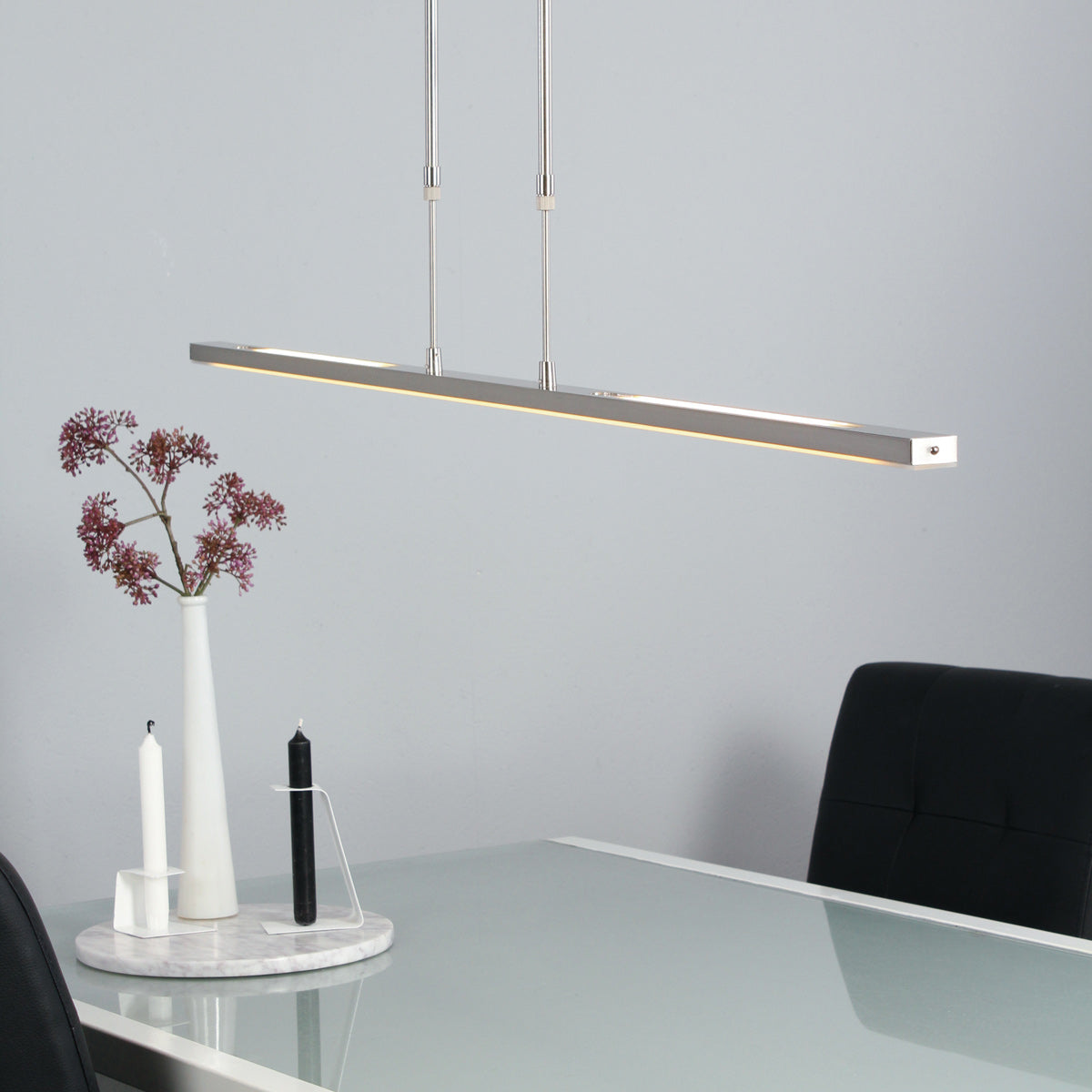 Дълга дизайнерска LED висяща лампа Steinhauer Zelena – изображение 2