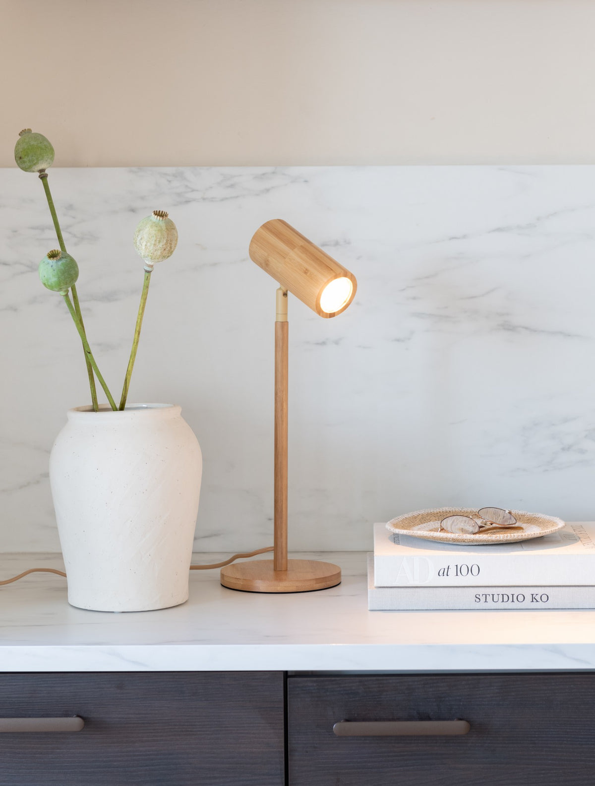 Lampada da tavolo in bambù naturale grande GOOD&MOJO Java – immagine 5