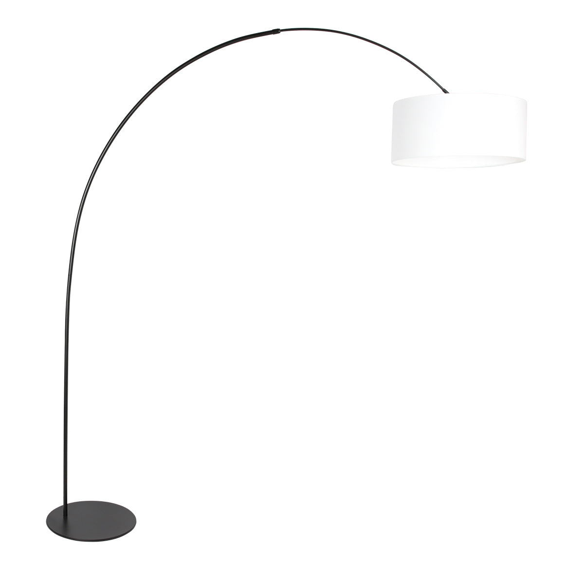 Anne Lighting Curve Arc Floor Lamp in Black and White