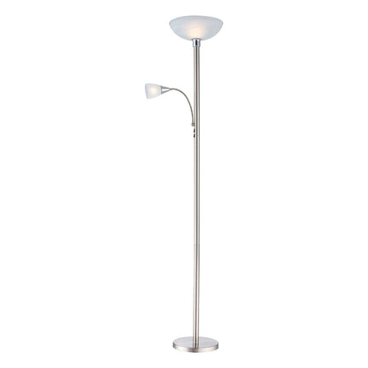 Obolg Blade gulvlampe i stål med 2 LED-lyskilder