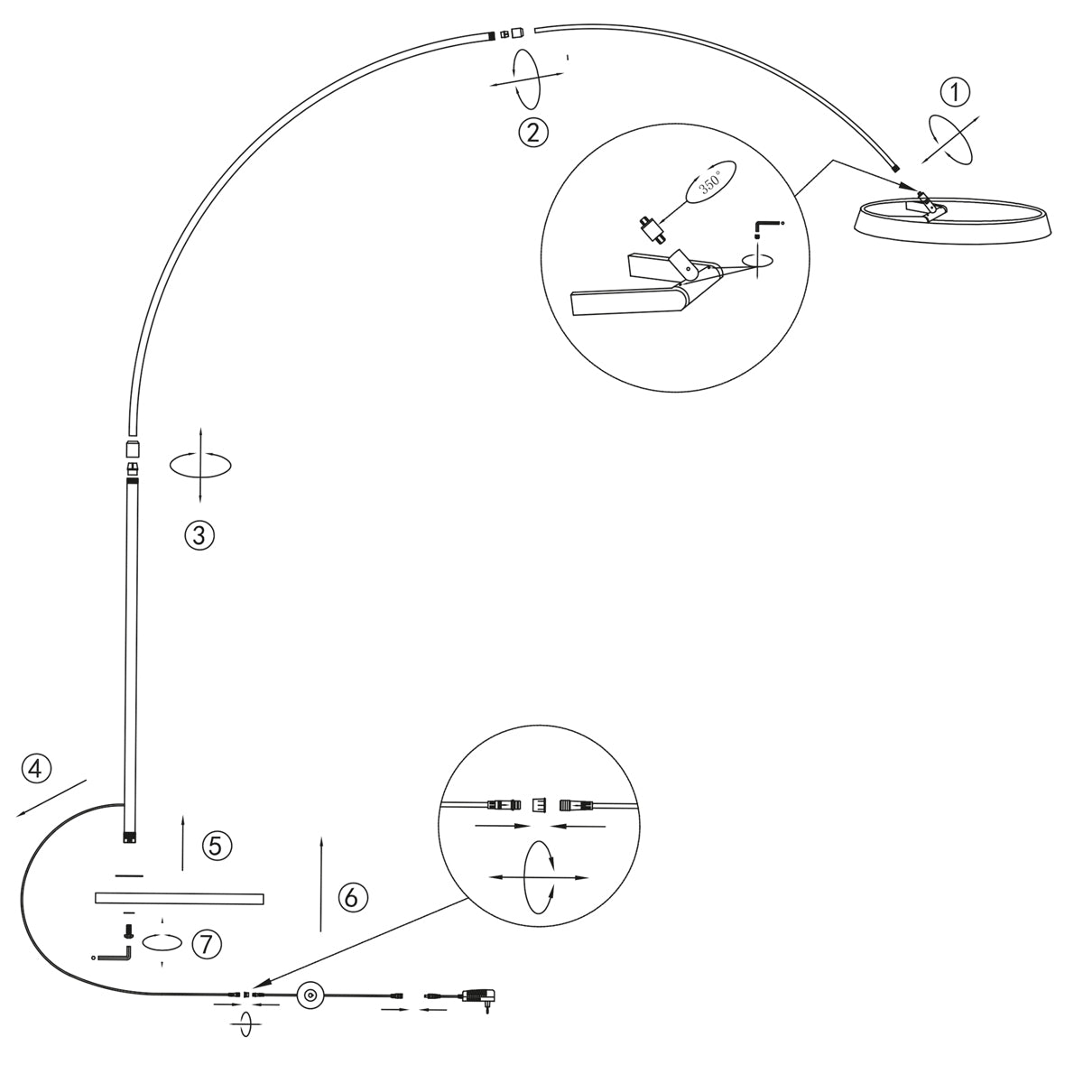 zwarte-booglamp-met-grote-led-ring-van-steinhauer-ringlux-variant-image9