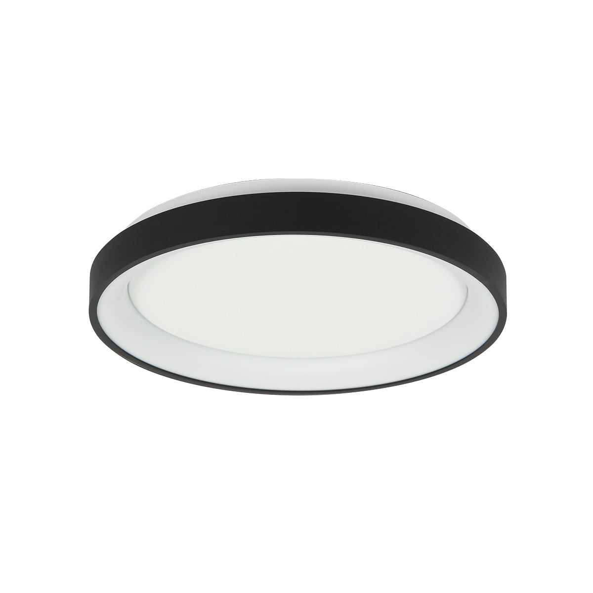 Rund svartvit LED-taklampa Steinhauer Ringlede – bild 1