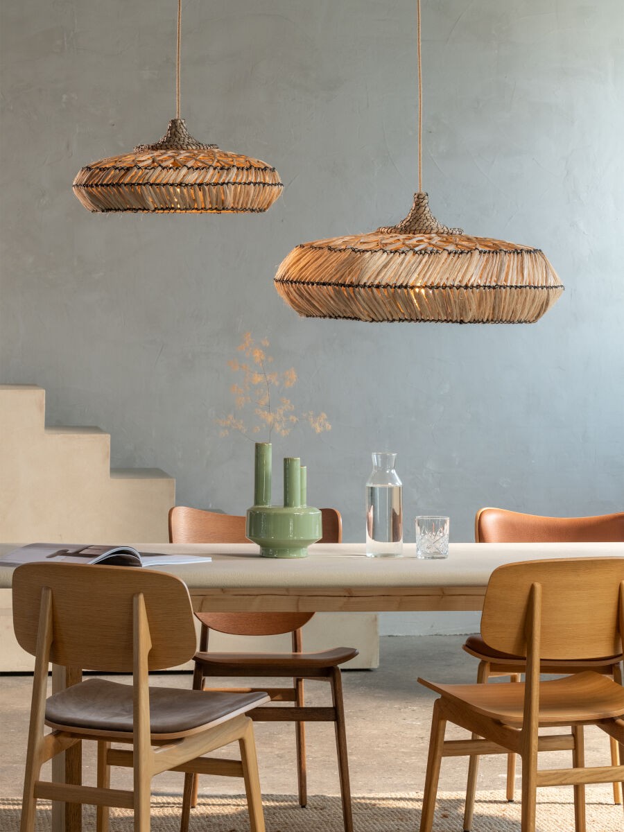 Lustre de abacá em cor natural estiloso GOOD&MOJO Rinjani – imagem 5