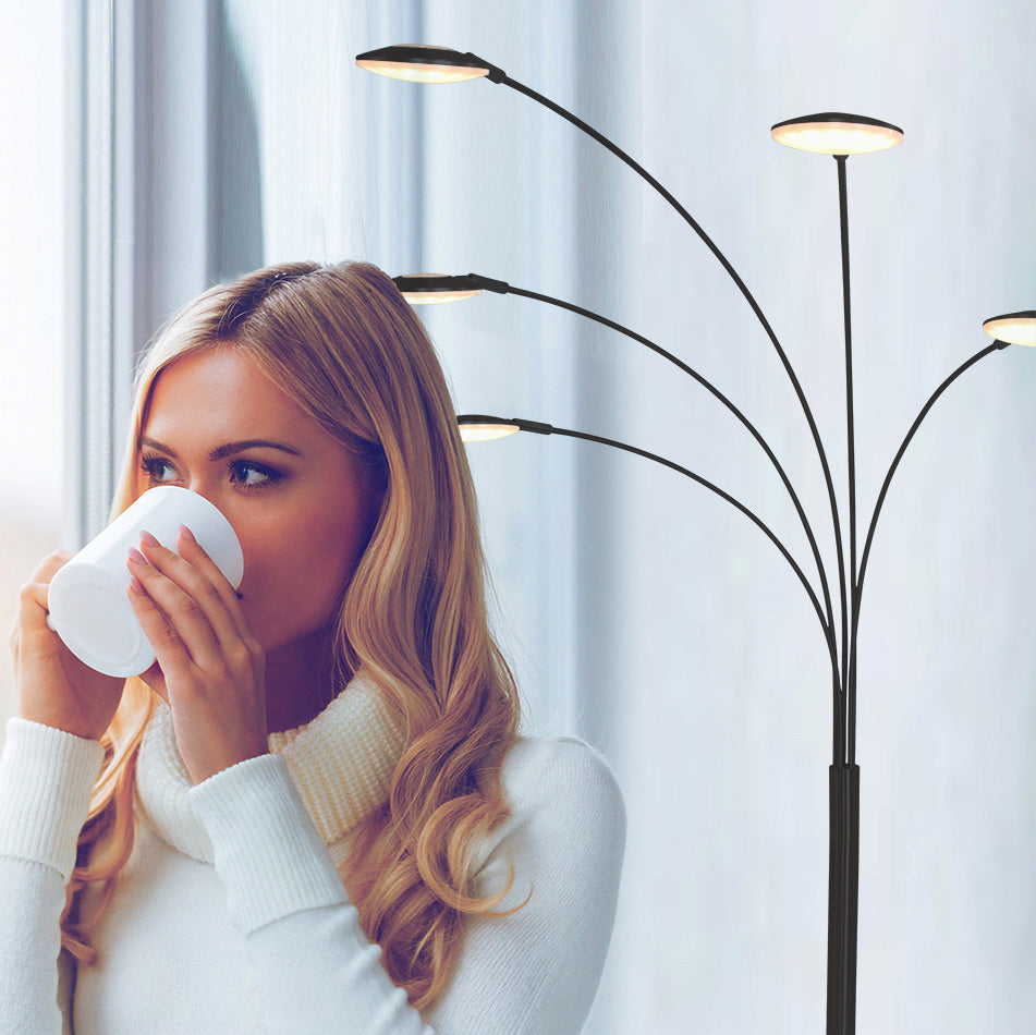 Modern fekete LED állólámpa Mexlite Synna – 3. kép