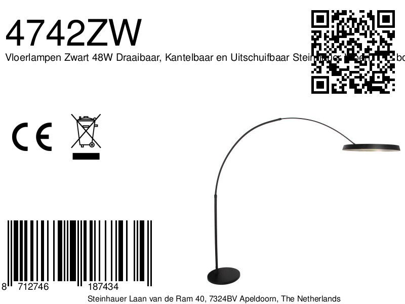 zwarte-booglamp-met-grote-led-ring-van-steinhauer-ringlux-variant-image8a