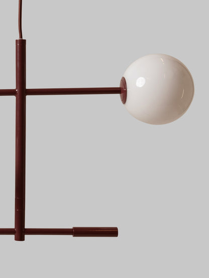 Bordeaux metalen hanglamp met glazen bollen It's About RoMi Copenhagen – afbeelding 6