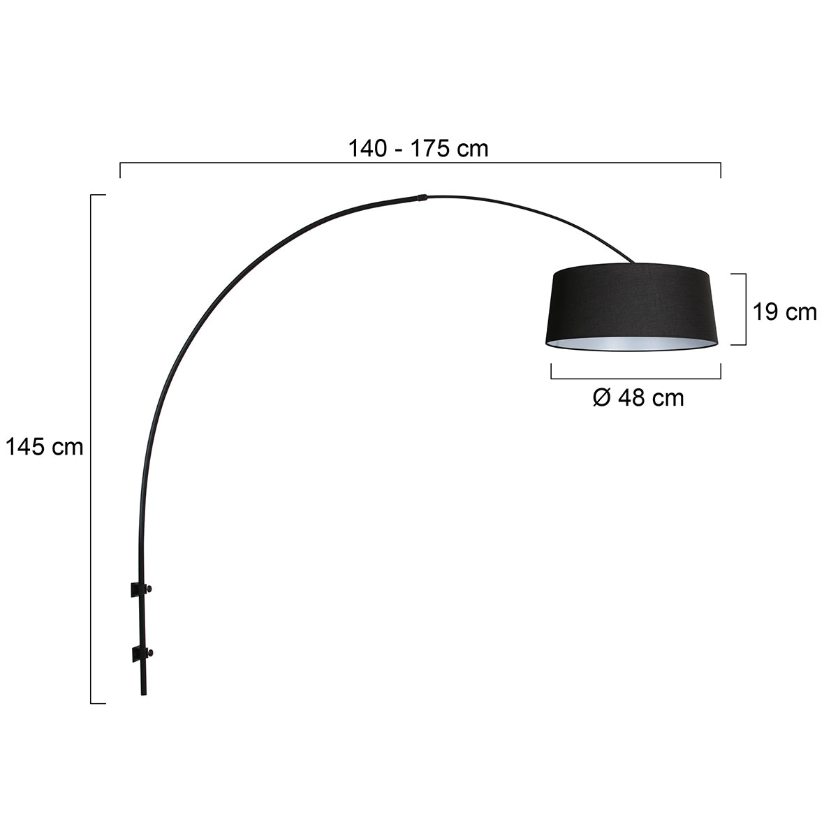 zwarte-boog-wandlamp-met-zwarte-linnen-kap-steinhauer-sparkled-light-variant-image7